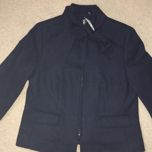 Banana Republic Jackets & Blazers - Banana Republic Italian Melton Wool Bow Tie Jacket